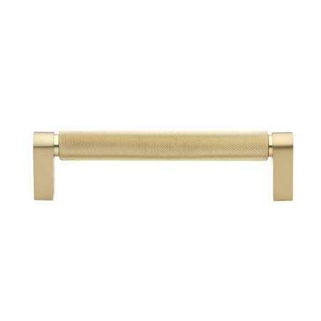 Gliderite Hardware 5-1/16 in. Center to Center Knurled Bar Pull Satin Gold, 10PK 4788-128-SG-10